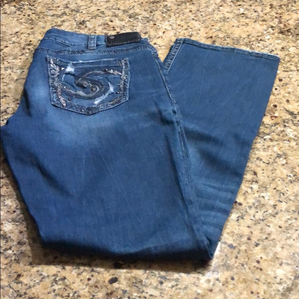 Silver jeans